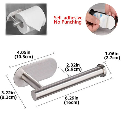Self Adhesive Paper Towel Holder for Kitchen Cabinet,Bathroom Tissue and Towel Holder