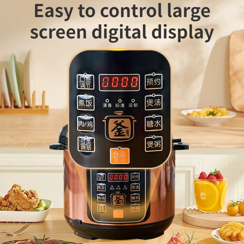 Electric pressure cooker, household multifunctional rice cooker
