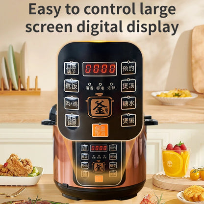 Electric pressure cooker, household multifunctional rice cooker