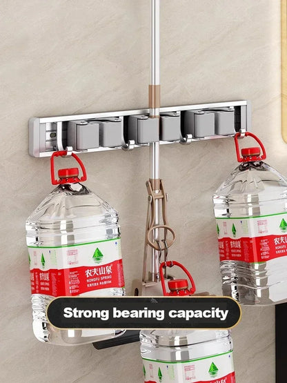 Mop and Broom Organizer Mop Holder Rack Mop Holder Wall Mounted