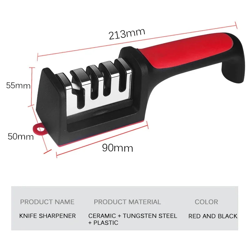 Segment Kitchen Knife Sharpener Black Sharpening