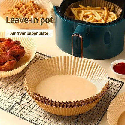 50pcs/set Disposable Air Fryer Parchment Oil and Water-proof Disposable Cooking Paper