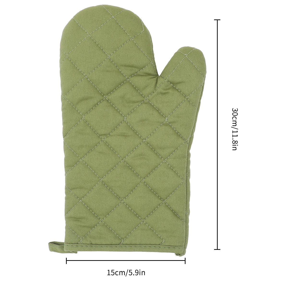 Oven glove four piece set, insulated, heat-resistant, microwave oven gloves, kitchen cooking insulated gloves, baking tools