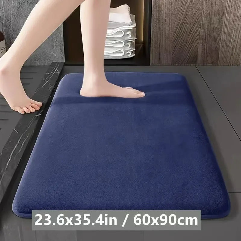 Solid Bathroom Non Slip Quick Drying Door Mat