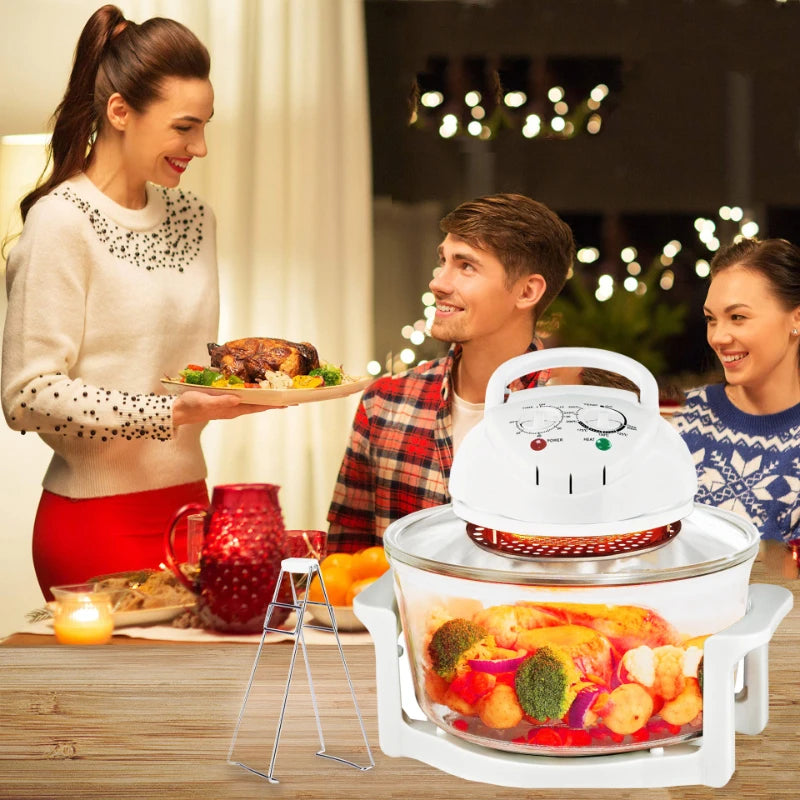 12L Air Fryer Oil-free Electric Fryers Visible Household Automatic Oven Deep Fryer Multifunctional Cooker