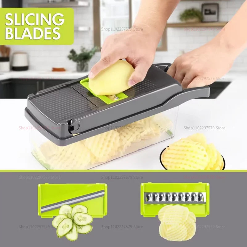 14/16 piece Portable Vegetable Chopper Cutting Tool