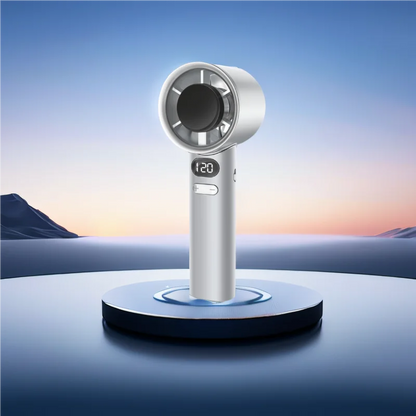 Portable Hand Fan , 120 Wind Speeds, Mini Bladeless Handheld Fan,