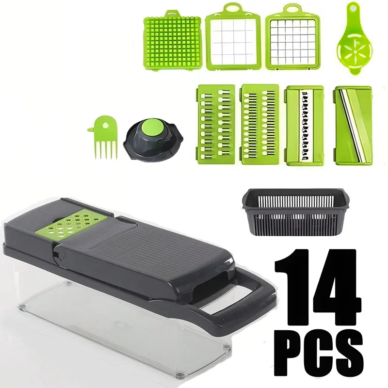 14/16 piece Portable Vegetable Chopper Cutting Tool