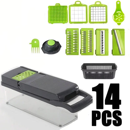 14/16 piece Portable Vegetable Chopper Cutting Tool