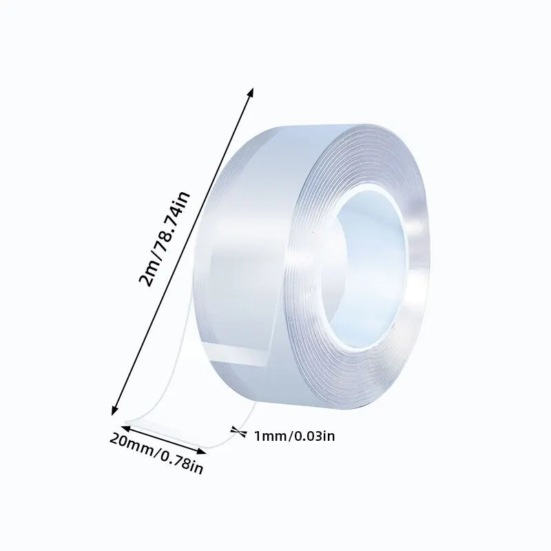 Double Sided Tape Transparent Waterproof Strong Reusable