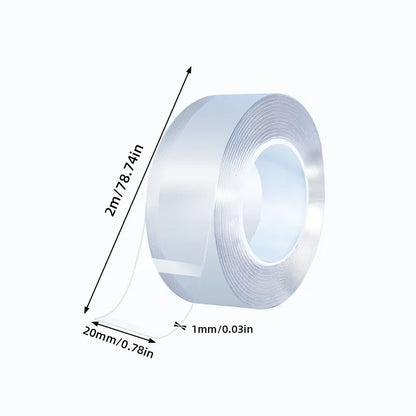 Double Sided Tape Transparent Waterproof Strong Reusable